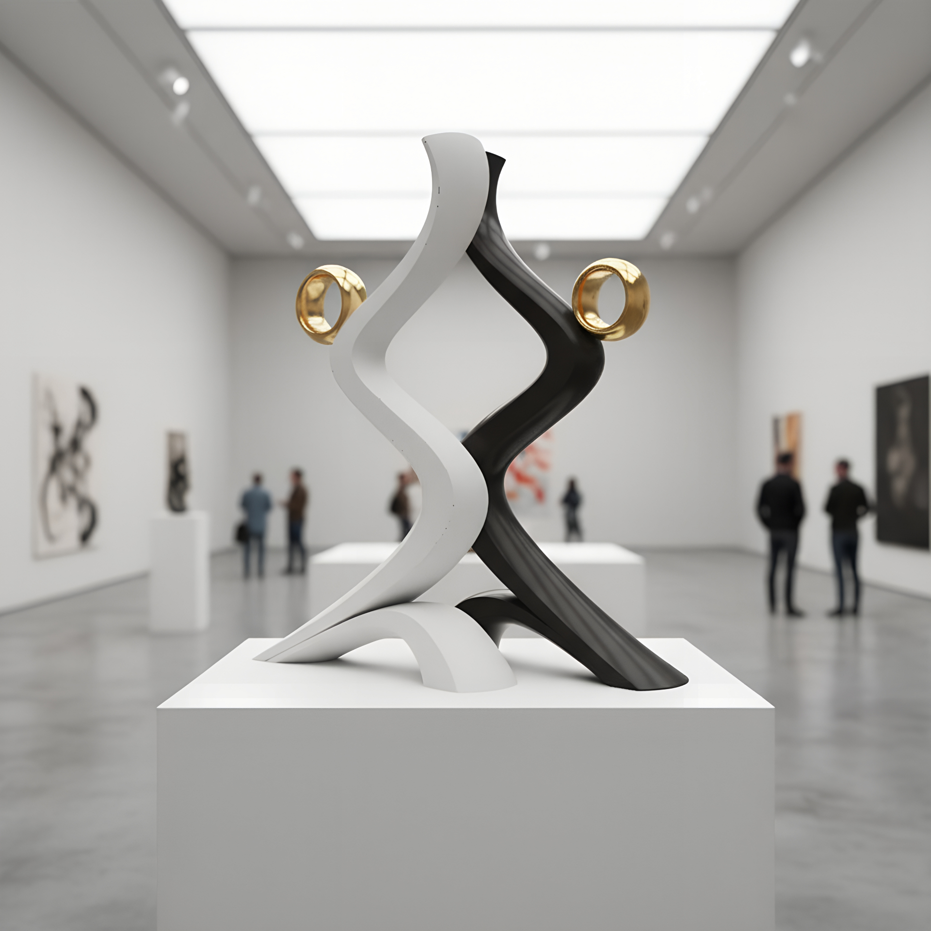 Sculpture Séléna en présentation muséale
