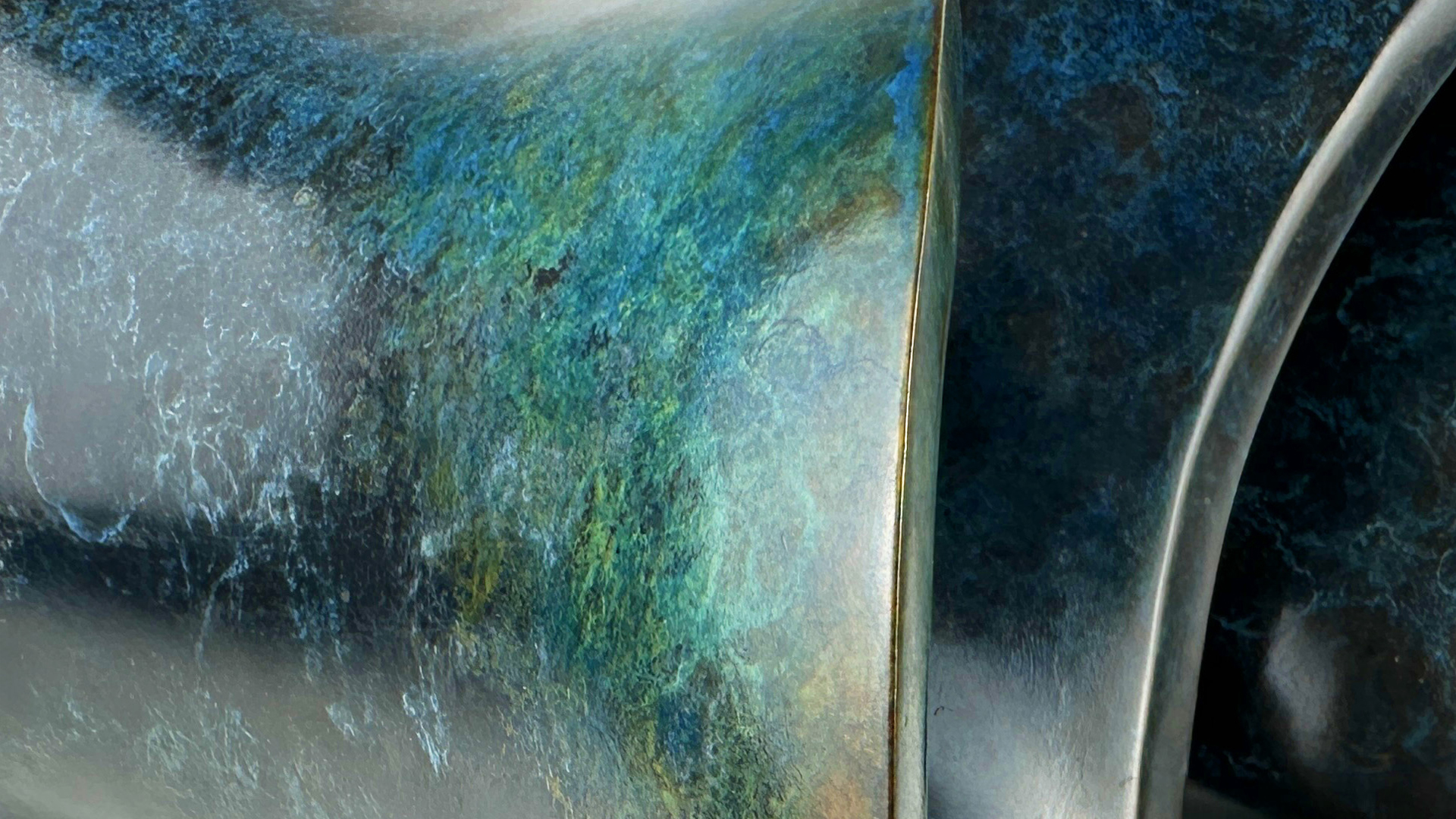 Belharra, détail de la patine